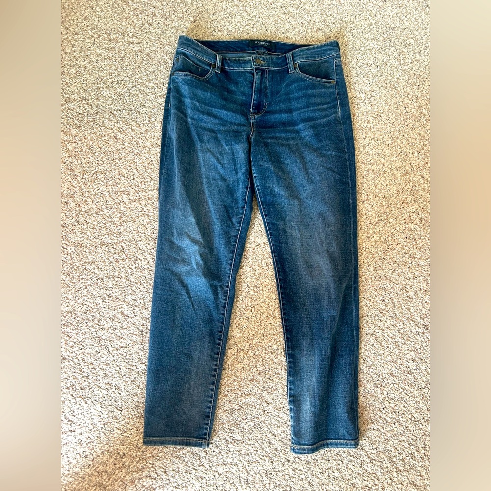 Liverpool Dark Blue Women's straight  Jeans